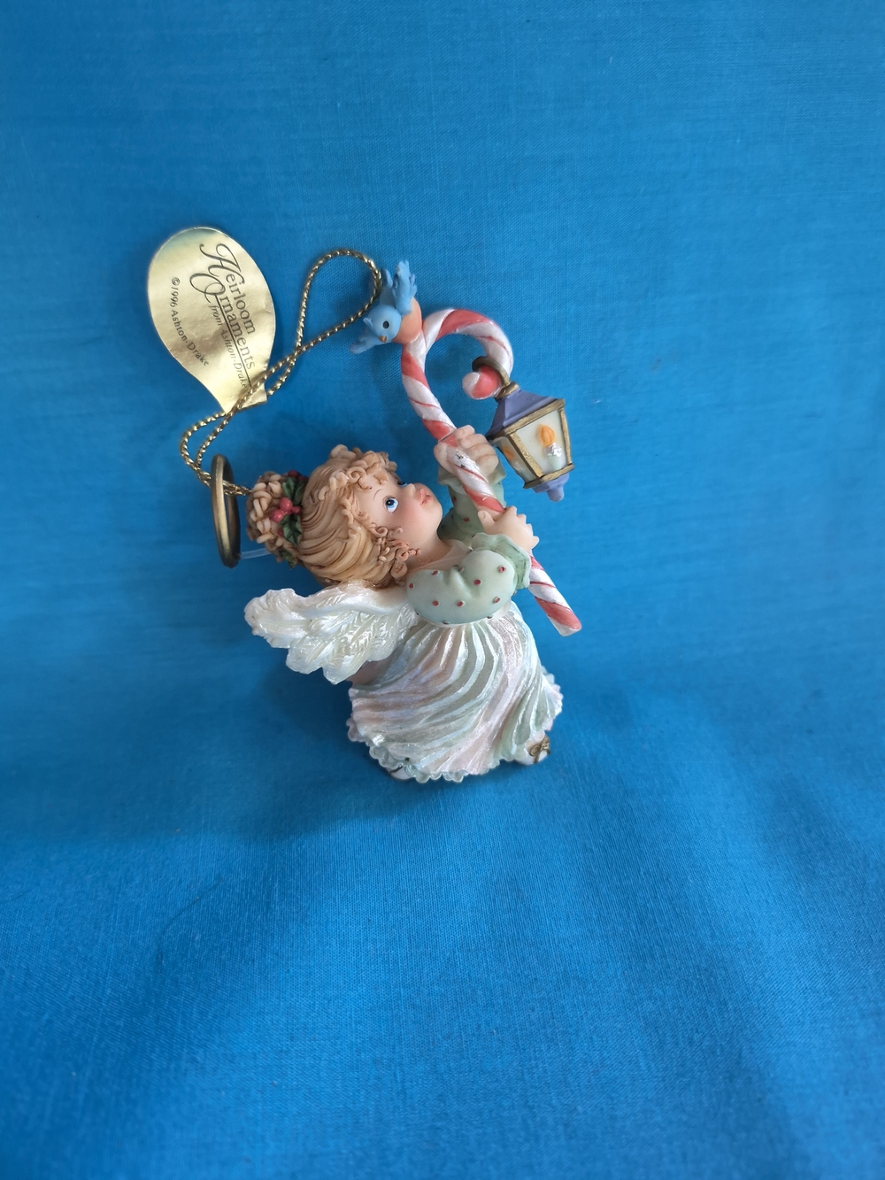 Ashton Drake Holly Day Angel Christmas Ornament Wishing You Christmas Cheer